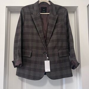 NWT Mango Plaid Blazer